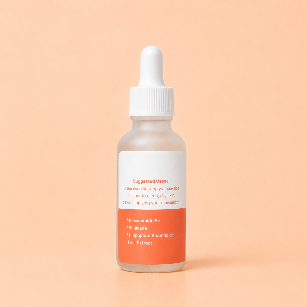 Penguin Skincare 5% Niacinamide Glow Serum bottle on plain background