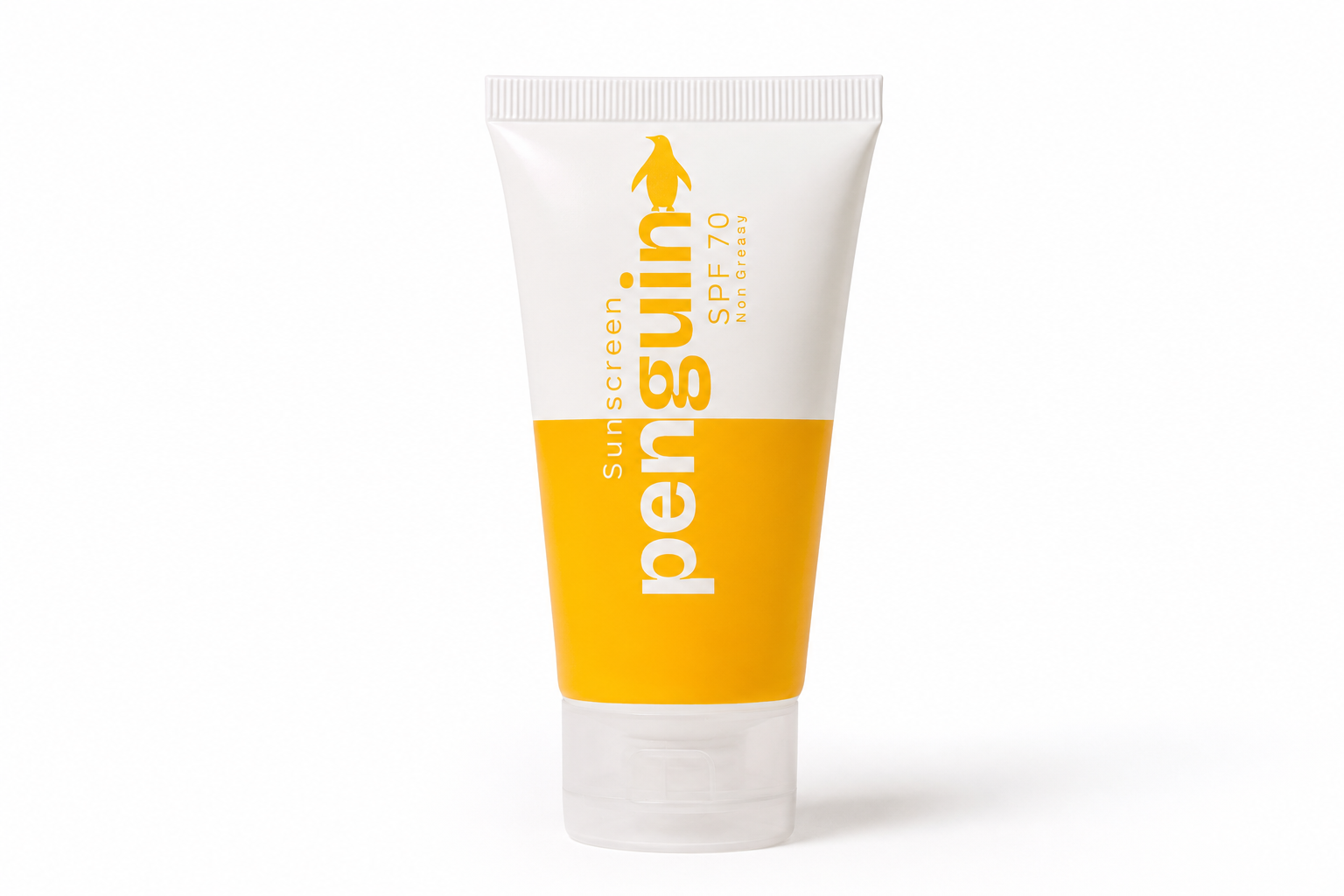 Penguin Skincare SPF 70 Sunscreen tube close-up