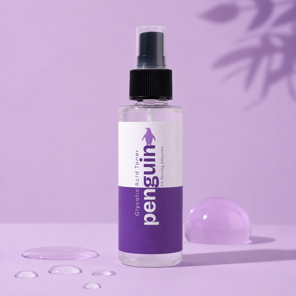 Penguin Skincare Glycolic Glow Toner packaging